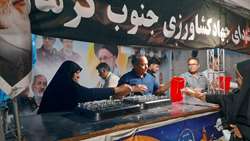 تداوم خدمت‌رسانی موکب شهدای جهاد کشاورزی جنوب کرمان با میزبانی مدیریت هسته گزینش